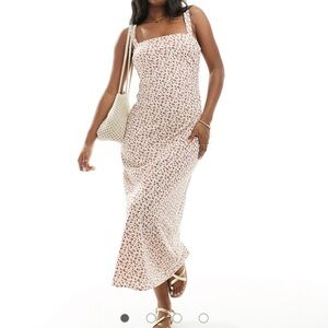 Abercrombie & Fitch Red Floral Midi Dress